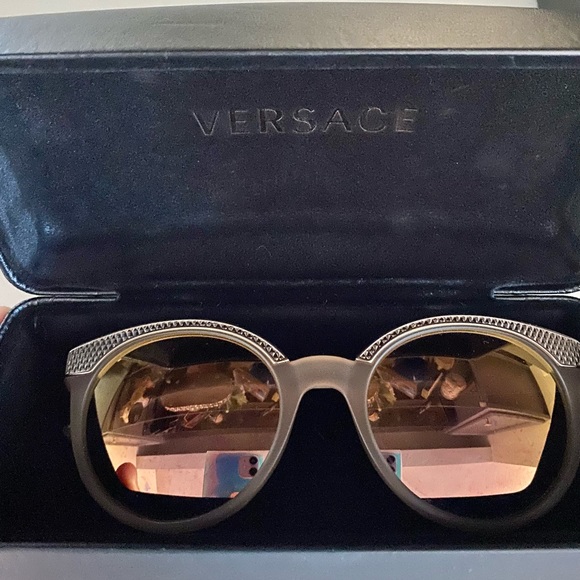 Versace Accessories Versace Sunglasses With Case Box Certificate Of